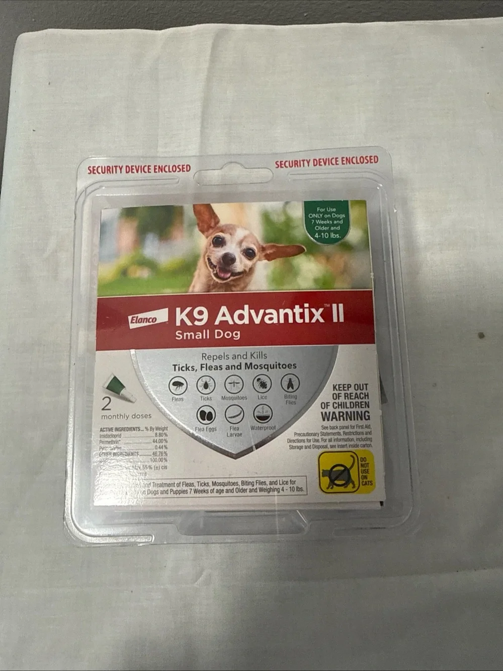 Elan K9 Advantix II Small Dog Flea & Tick Treatment - Red